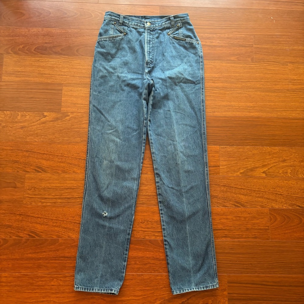 Rocky Mountain Vintage Womens High Waist Western Jeans Size 31/11 Blue Denim USA